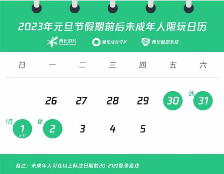 2023元旦未成年游戏时间介绍 2023年元旦能玩多长时间游戏