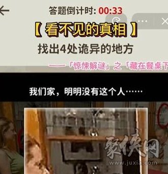 看不见的真相藏在餐桌下攻略 怎么找出四处诡异的地方