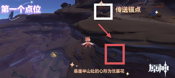 原神忧昙花采集路线图