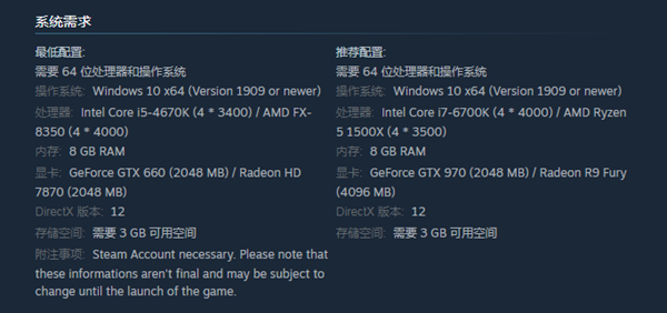 ravenswatch配置要求一览