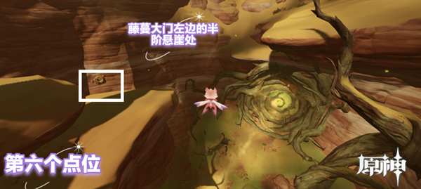 原神忧昙花采集路线图