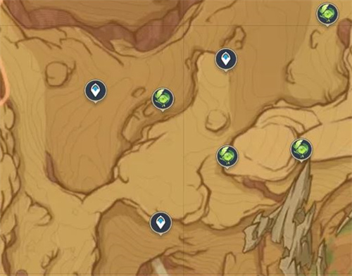 原神3.6版本草神瞳全收集路线图 荒石苍漠草神瞳位置分布图